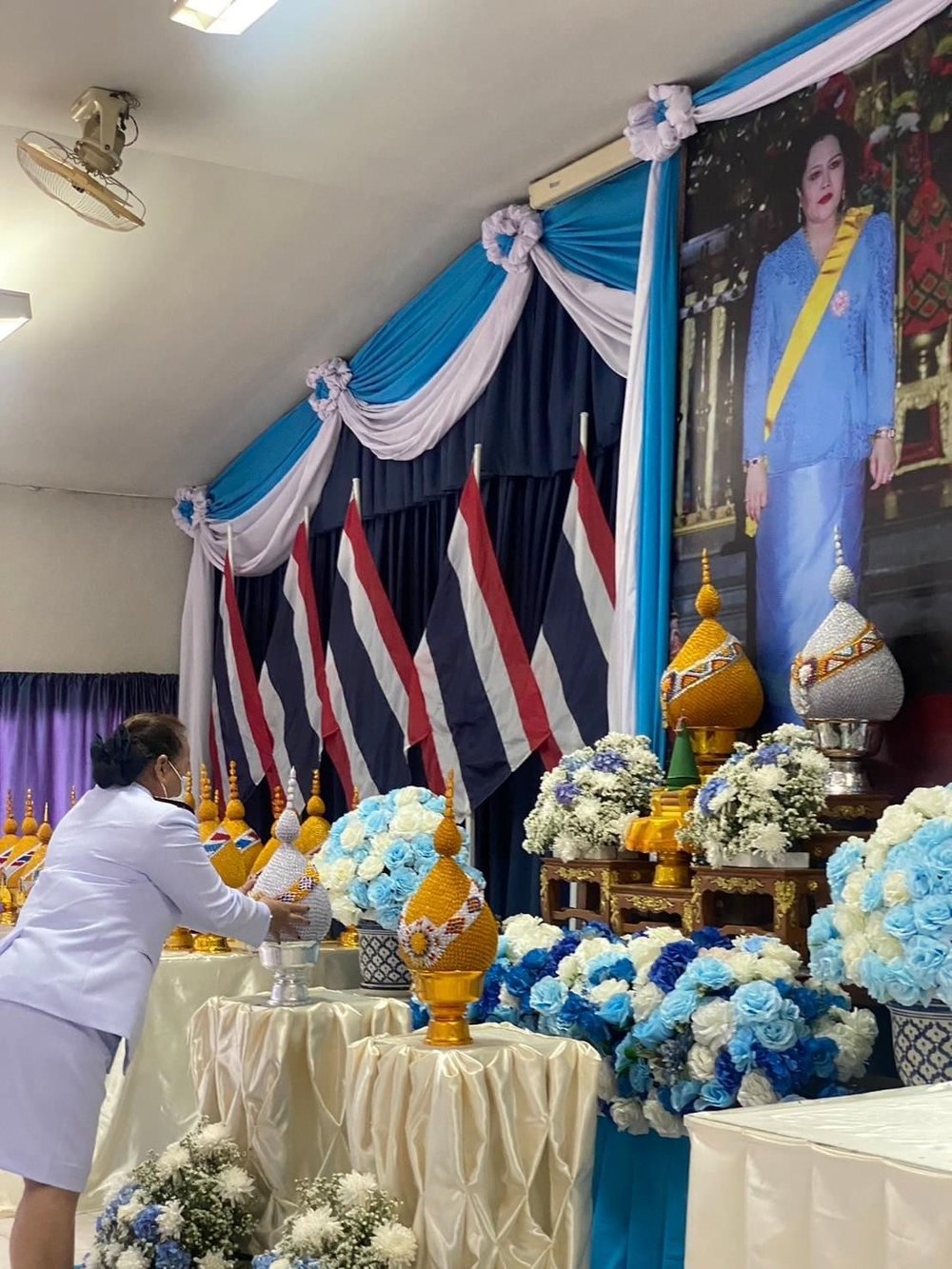 พิธีวางพานพุ่ม และจุดเทียนชัยถวายพระพร เนื่องในโอกาสวันเฉลิมพระชนมพรรษา สมเด็จพระนางเจ้าสิริกิติ์  พระบรมราชินีนาถ  พระบรมราชชนนีพันปีหลวง  12 สิหาคม 2567