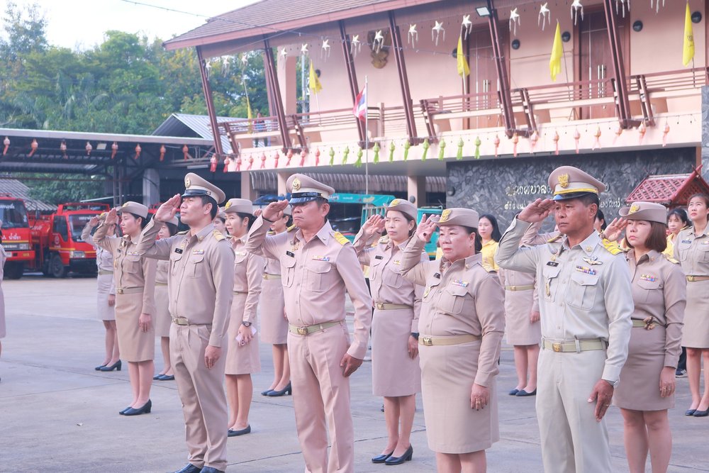 เทศบาลตำบลหนองผึ้ง จัดกิจกรรมวันพระราชทานธงชาติไทย 28 กันยายน (Thai National Flag Day) ประจำปี 2568